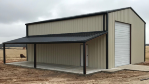 image of a custom bolt-up and weld-up metal building from JAG Metals LLC