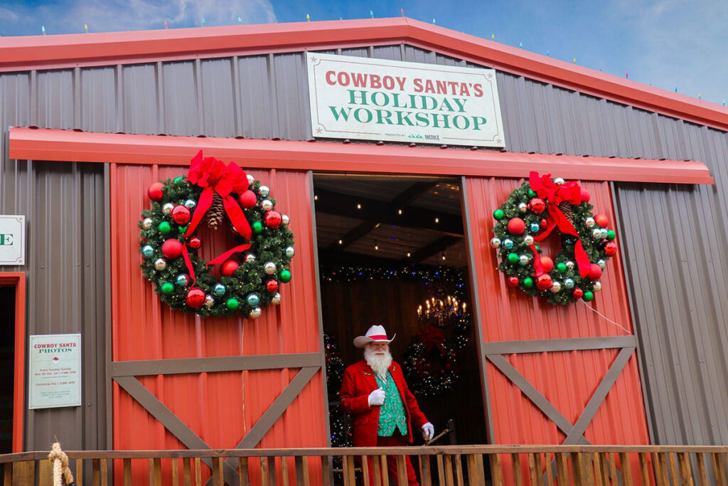 JAG Metals Supplies Metal Building Components For Cowboy Santa’s Holiday Workshop
