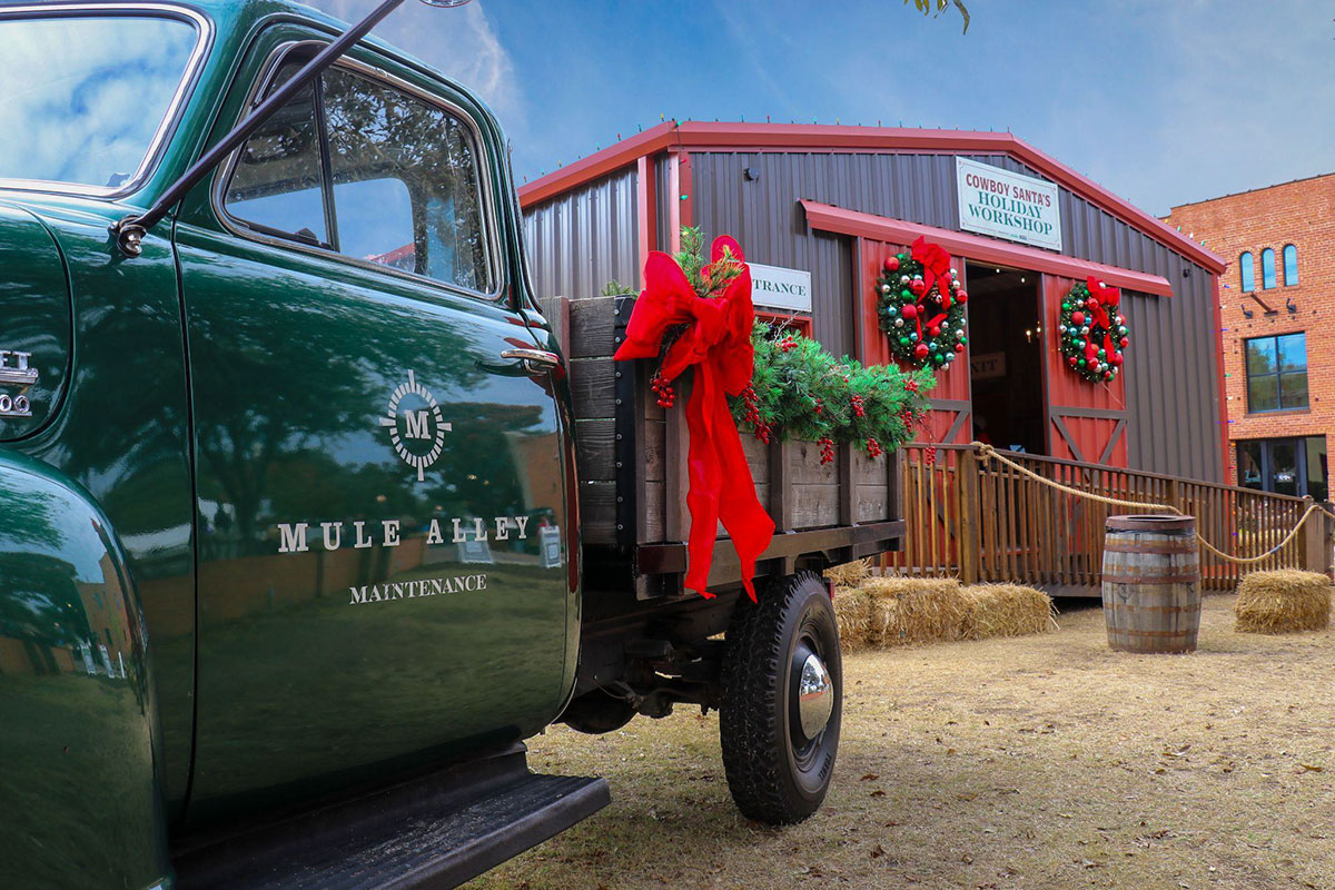 JAG Metals Supplies Metal Building Components For Cowboy Santa’s Holiday Workshop