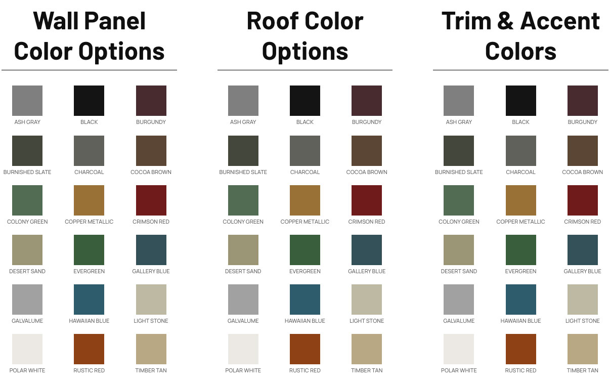 Why Back Yourself Into a Corner? Find the Perfect Color for Your Next Metal Building with JAG Metals' Color Selector Tool